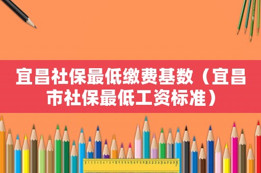 宜昌社保最低繳費基數（宜昌市社保最低工資標準）