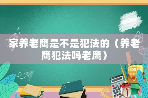 家養老鷹是不是犯法的（養老鷹犯法嗎老鷹）