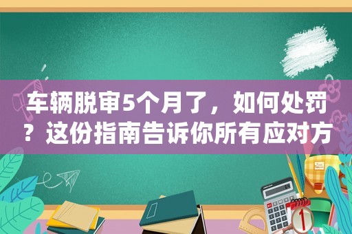 車輛脫審5個(gè)月了，如何處罰？這份指南告訴你所有應(yīng)對(duì)方法