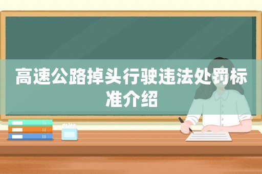 高速公路掉頭行駛違法處罰標準介紹