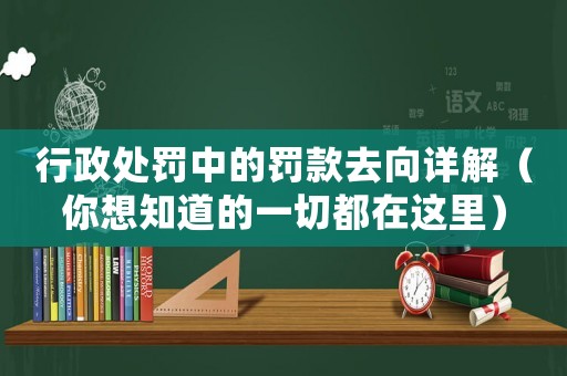 行政處罰中的罰款去向詳解（你想知道的一切都在這里）