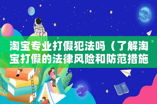 淘寶專業打假犯法嗎（了解淘寶打假的法律風險和防范措施）