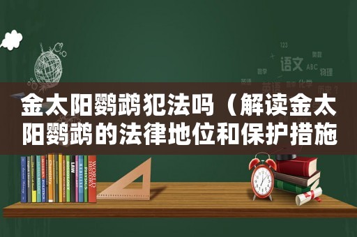 金太陽鸚鵡犯法嗎（解讀金太陽鸚鵡的法律地位和保護措施）