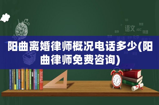 陽(yáng)曲離婚律師概況電話多少(陽(yáng)曲律師免費(fèi)咨詢(xún))