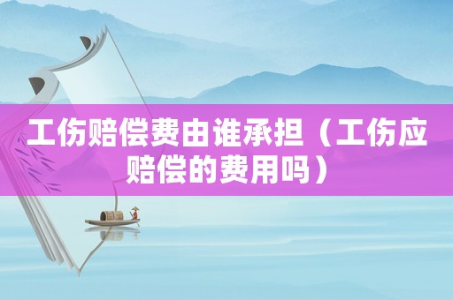 工傷賠償費由誰承擔（工傷應賠償的費用嗎）