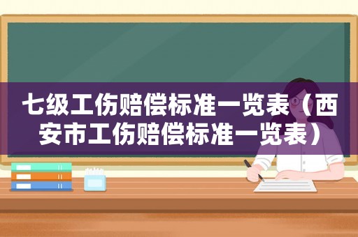 七級工傷賠償標準一覽表（西安市工傷賠償標準一覽表）