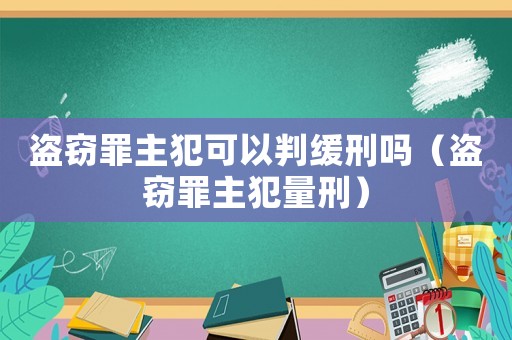盜竊罪主犯可以判緩刑嗎（盜竊罪主犯量刑）