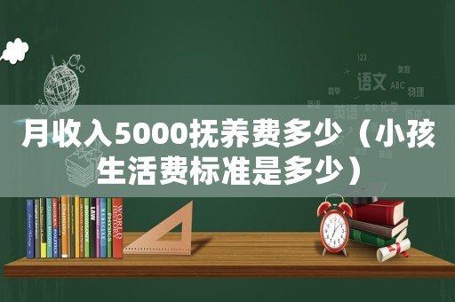 月收入5000撫養(yǎng)費多少（小孩生活費標(biāo)準(zhǔn)是多少）