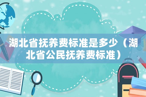 湖北省撫養費標準是多少（湖北省公民撫養費標準）