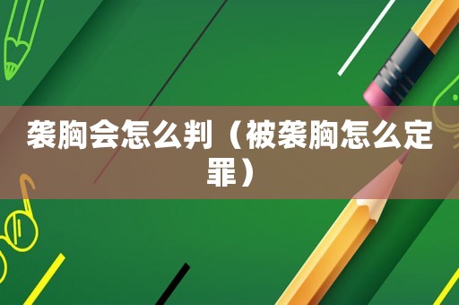 襲胸會怎么判（被襲胸怎么定罪）