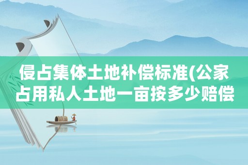 侵占集體土地補(bǔ)償標(biāo)準(zhǔn)(公家占用私人土地一畝按多少賠償)