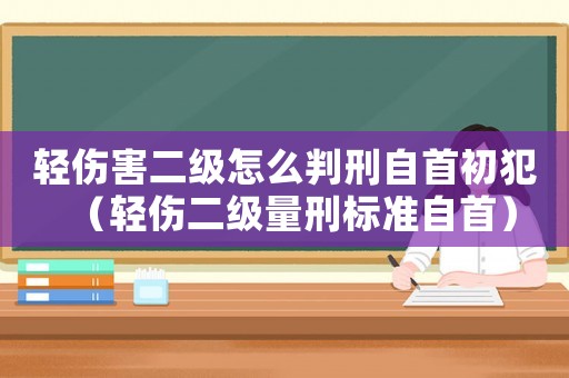 輕傷害二級怎么判刑自首初犯（輕傷二級量刑標準自首）