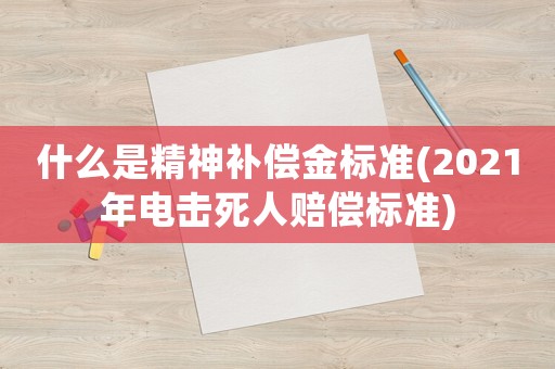 什么是精神補償金標(biāo)準(zhǔn)(2021年電擊死人賠償標(biāo)準(zhǔn))
