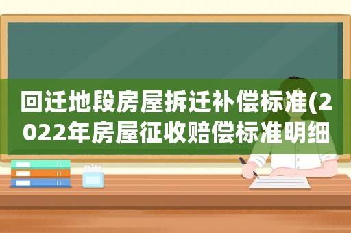 回遷地段房屋拆遷補償標準(2022年房屋征收賠償標準明細)