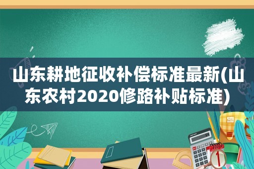山東耕地征收補(bǔ)償標(biāo)準(zhǔn)最新(山東農(nóng)村2020修路補(bǔ)貼標(biāo)準(zhǔn))