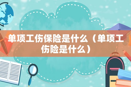 單項工傷保險是什么（單項工傷險是什么）