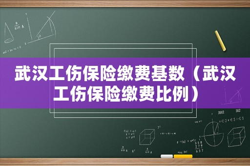 武漢工傷保險(xiǎn)繳費(fèi)基數(shù)（武漢工傷保險(xiǎn)繳費(fèi)比例）