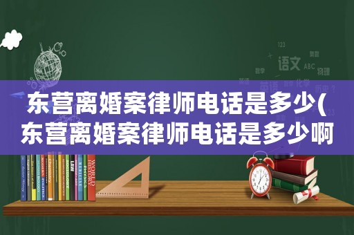 東營離婚案律師電話是多少(東營離婚案律師電話是多少啊)