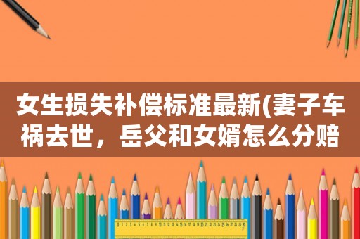 女生損失補(bǔ)償標(biāo)準(zhǔn)最新(妻子車(chē)禍去世，岳父和女婿怎么分賠償金)