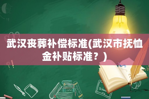 武漢喪葬補償標準(武漢市撫恤金補貼標準？)
