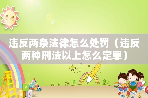 違反兩條法律怎么處罰（違反兩種刑法以上怎么定罪）