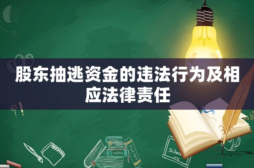 股東抽逃資金的違法行為及相應(yīng)法律責(zé)任