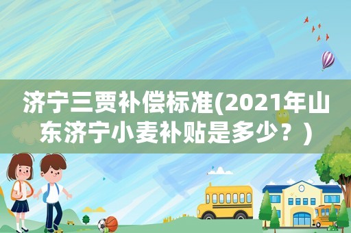 濟(jì)寧三賈補(bǔ)償標(biāo)準(zhǔn)(2021年山東濟(jì)寧小麥補(bǔ)貼是多少？)