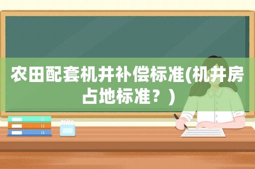 農田配套機井補償標準(機井房占地標準？)