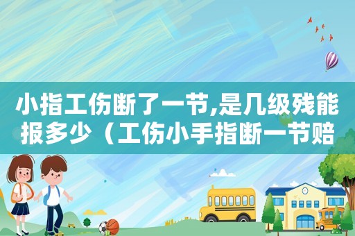小指工傷斷了一節,是幾級殘能報多少（工傷小手指斷一節賠多少）