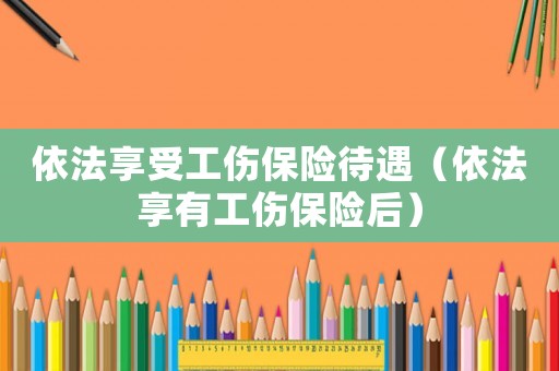 依法享受工傷保險待遇（依法享有工傷保險后）
