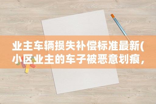 業(yè)主車(chē)輛損失補(bǔ)償標(biāo)準(zhǔn)最新(小區(qū)業(yè)主的車(chē)子被惡意劃痕，物業(yè)有沒(méi)有責(zé)任)