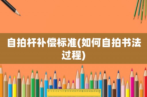 自拍桿補償標準(如何自拍書法過程)