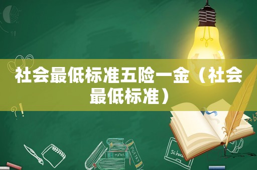 社會最低標準五險一金（社會最低標準）