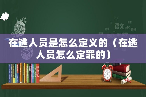 在逃人員是怎么定義的（在逃人員怎么定罪的）