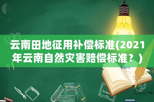 云南田地征用補償標準(2021年云南自然災害賠償標準？)