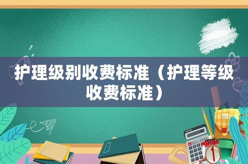 護理級別收費標準（護理等級收費標準）