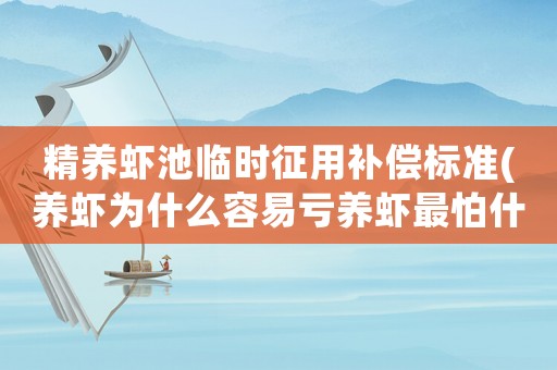 精養(yǎng)蝦池臨時(shí)征用補(bǔ)償標(biāo)準(zhǔn)(養(yǎng)蝦為什么容易虧養(yǎng)蝦最怕什么？)