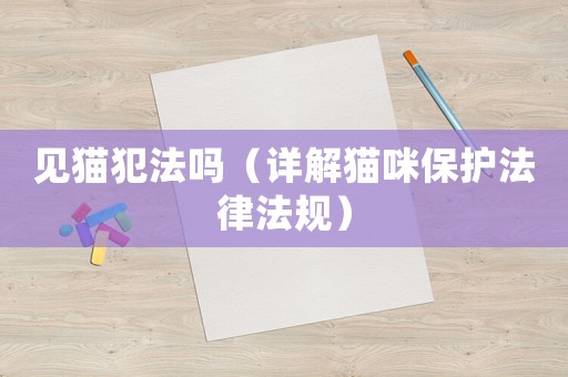 見貓犯法嗎（詳解貓咪保護法律法規）