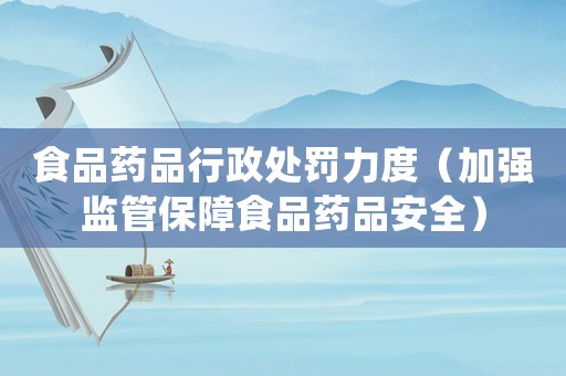 食品藥品行政處罰力度（加強監管保障食品藥品安全）