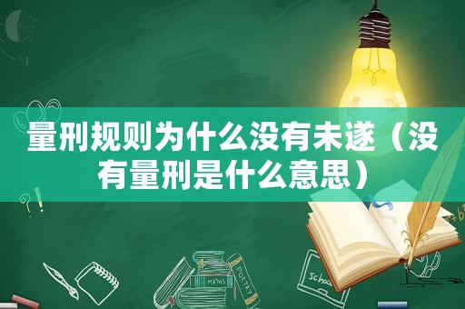 量刑規(guī)則為什么沒有未遂（沒有量刑是什么意思）