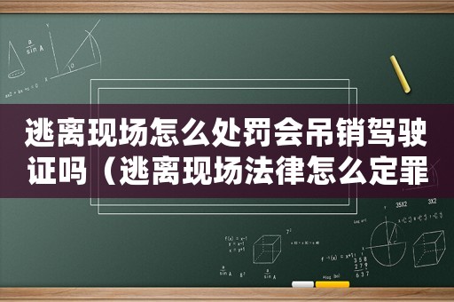 逃離現場怎么處罰會吊銷駕駛證嗎（逃離現場法律怎么定罪）
