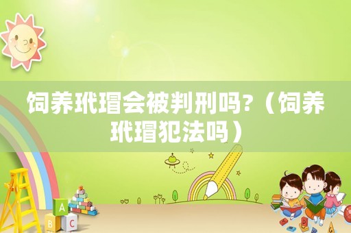 飼養玳瑁會被判刑嗎?（飼養玳瑁犯法嗎）