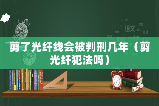 剪了光纖線會被判刑幾年（剪光纖犯法嗎）