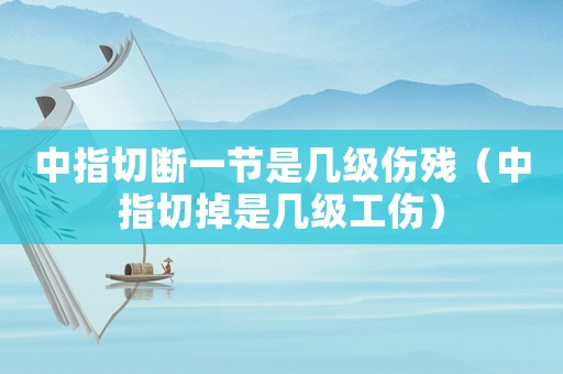 中指切斷一節是幾級傷殘（中指切掉是幾級工傷）