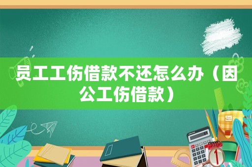 員工工傷借款不還怎么辦（因公工傷借款）