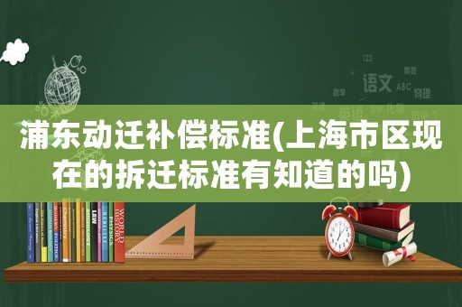 浦東動遷補償標準(上海市區現在的拆遷標準有知道的嗎)