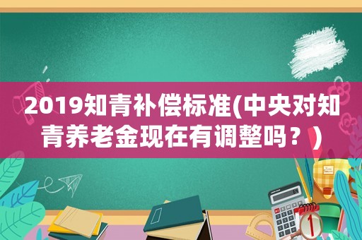 2019知青補償標準(中央對知青養老金現在有調整嗎？)