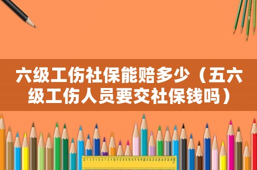 六級工傷社保能賠多少（五六級工傷人員要交社保錢嗎）