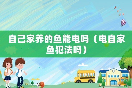 自己家養(yǎng)的魚能電嗎（電自家魚犯法嗎）