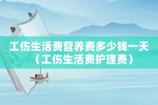 工傷生活費營養費多少錢一天（工傷生活費護理費）